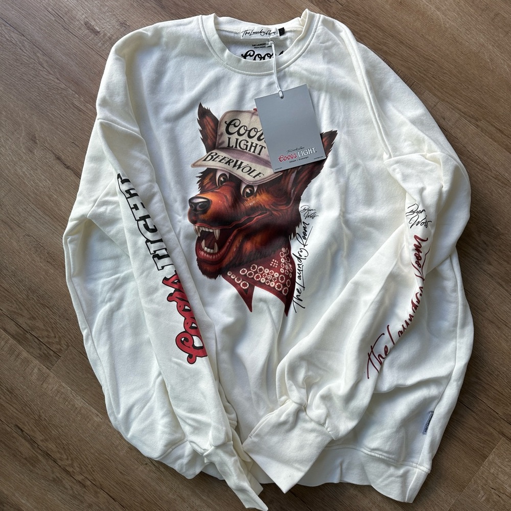 Coors Beer Wolf Crew Sweatshirt